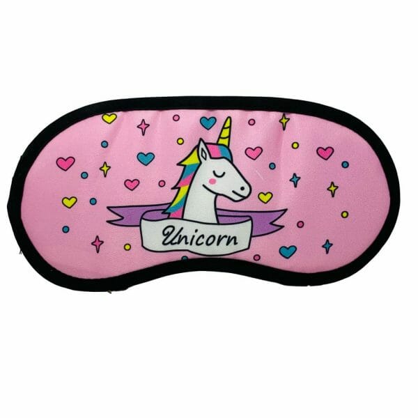 Antifaz para Dormir de Tela Diseño de Unicornio