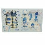 Set de 12 Cintas Washi Tape + 19 Laminas de Stickers Tonos Azules