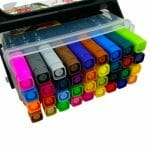 Set de 36 Marcadores Permanentes Punta Redonda y Punta Pincel - Imagen 2