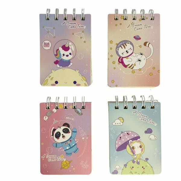 Mini Libreta 80 Hojas Línea Horizontal A Dream Come Ture (Elige Diseño)