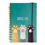 Cuaderno 100 Hojas Matemática 5mm Diseño Super Cat Garrita