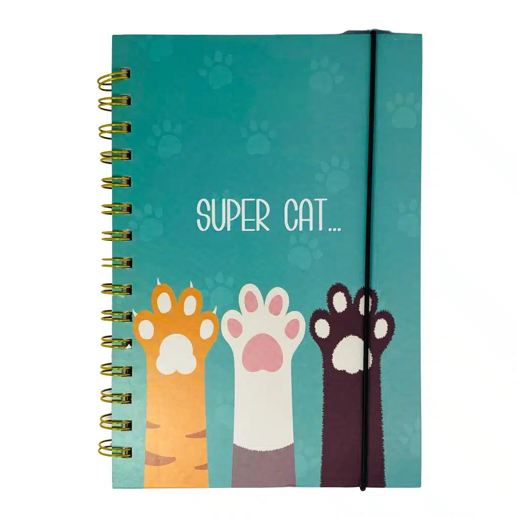 7382818123953-3 Cuaderno 100 Hojas Matemática 5mm Diseño Super Cat Garrita - Imagen 1