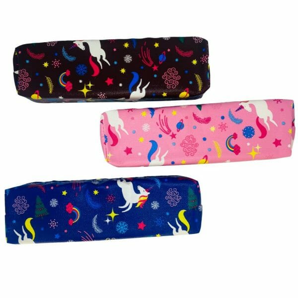 Estuche con Cierre Diseño de Unicornio (Elige Color)