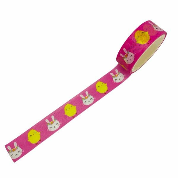 Cinta Washi Tape Diseño Pollito Conejo
