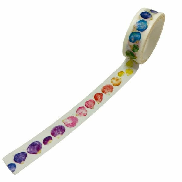 Cinta Washi Tape Diseño de Pétalos de Flor