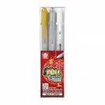 Set de 3 Lápices Tinta Gel Sakura Gelly Roll Metallic & White