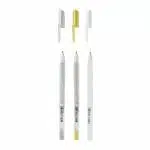 Set de 3 Lápices Tinta Gel Sakura Gelly Roll Metallic & White - Imagen 2