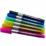 Set de 6 Marcadores Color Plateado Doble Línea con Borde de Color Bestdi - Imagen 2