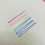 Set de 6 Marcadores Color Plateado Doble Línea con Borde de Color Bestdi - Imagen 3