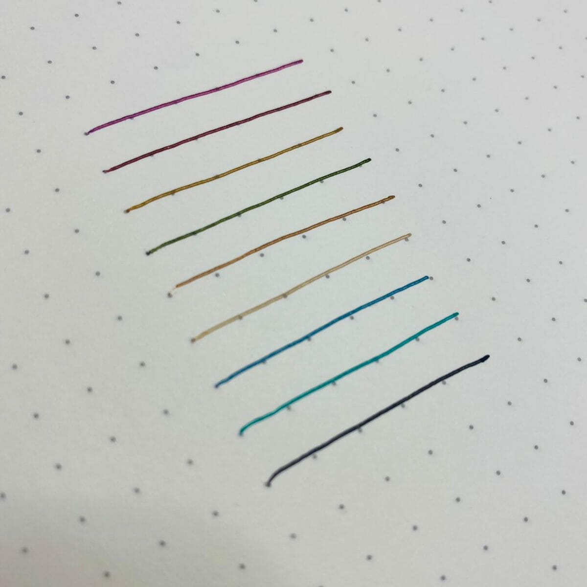 Set de 9 Lápices Tinta Gel de Colores Retráctiles 0.5mm Morandi Mori - Imagen 3