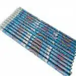 Set de 12 Lápices Grafito HB con Goma de Borrar Diseño de Unicornio Celeste - Imagen 2