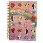 Cuaderno 80 Hojas de Puntos Diseño de Personajes BT21