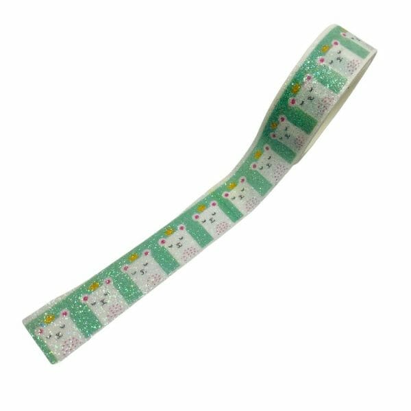 Cinta Washi Tape Escarchado Diseño de Osito