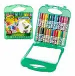 Set de 25 Marcadores Lavables Jumbo Crayola + 40 Hojas - Imagen 2