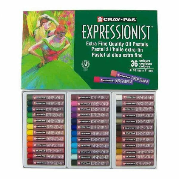 Set de 36 Lápices Pastel al Óleo Sakura Cray-Pas Expresionista