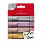Set de 4 Destacadores Metálicos Faber-Castell