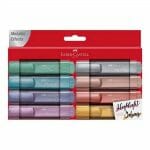 Set de 8 Destacadores Metálicos Faber-Castell