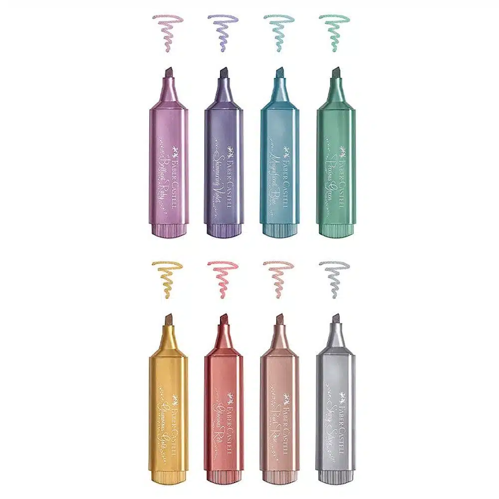 Set de 8 Destacadores Metálicos Faber-Castell - Imagen 3