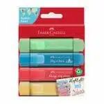 Set de 4 Destacadores Pastel Edición Viajes Faber-Castell