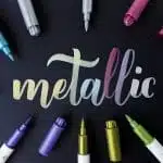 Set de 6 Marcadores Punta Pincel Metálicos Faber-Castell - Imagen 3