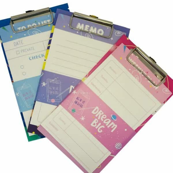 Tabla Portapapeles con 40 Hojas Dream Big (Elige Diseño)