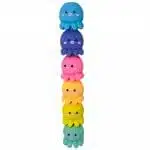 Set de 5 Mini Destacadores Forma de Pulpito Tonos Fluorescentes