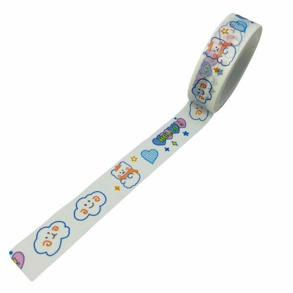 Cinta Washi Tape 5m Diseño de Osito Hello!