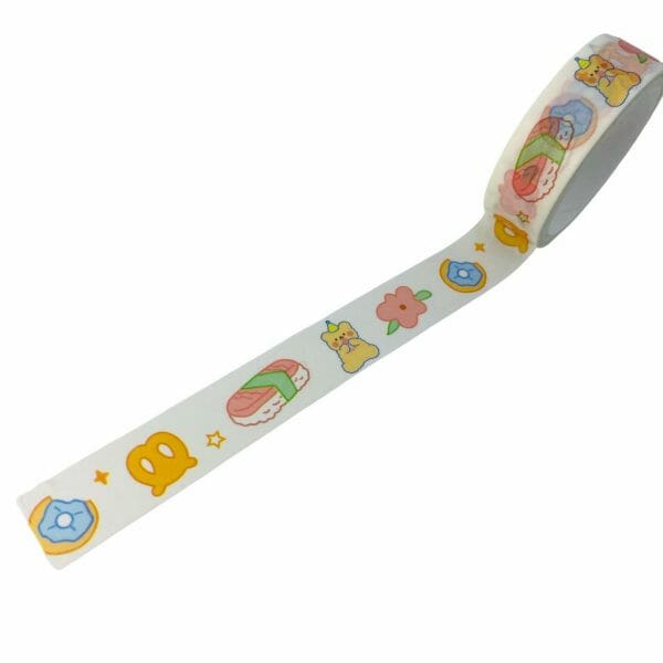 Cinta Washi Tape 5m Diseño de Osito Fiestero