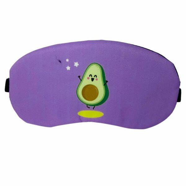 Antifaz para Dormir de Tela Diseño de Palta Kawaii