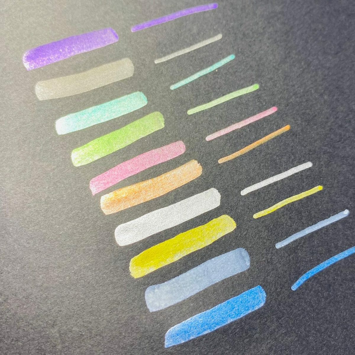 Set de 10 Marcadores Doble Punta Metalizados Skyglory - Imagen 5