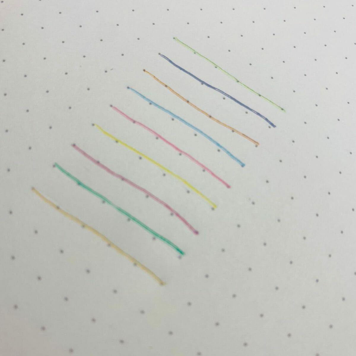 Set de 9 Lápices Tinta Gel de Colores Retráctiles 0.5mm Morandi Lavanda - Imagen 4