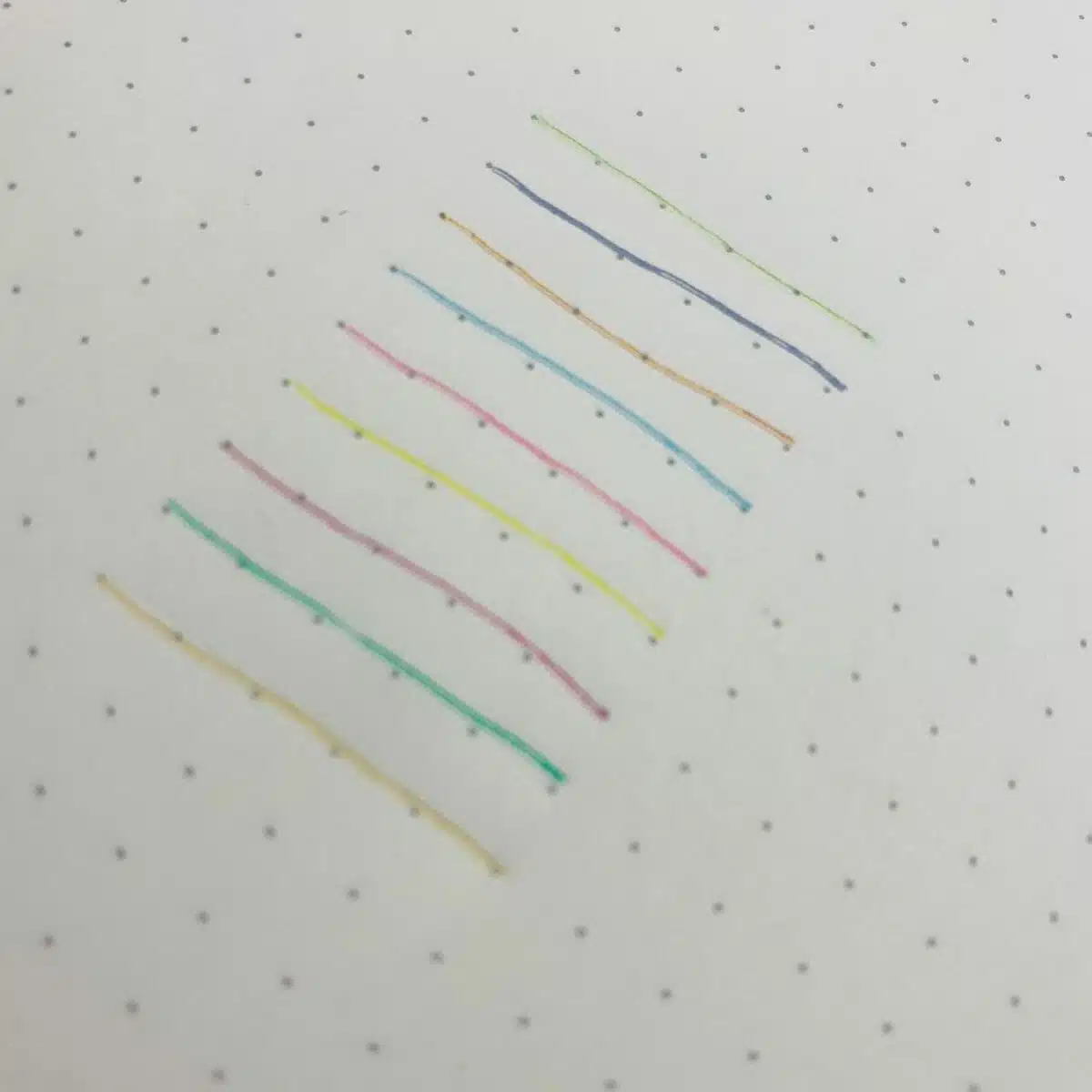 Set de 9 Lápices Tinta Gel de Colores Retráctiles 0.5mm Morandi Lavanda - Imagen 4