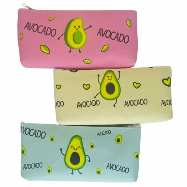 Estuche con Cierre Diseño de Palta Kawaii (Elige Color)