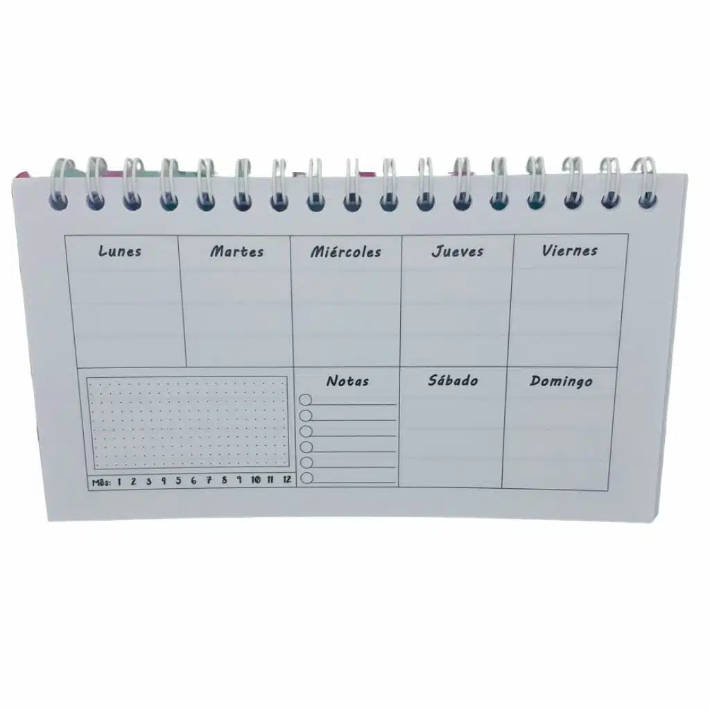 Planner 50 Hojas Semanal Diseño de Estrellas - Imagen 2