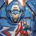Funko Pop! Marvel - Captain America / Avengers Mech Strike - Imagen 3