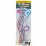 Set de 4 Lápices Grafito Largos y Flexibles con Goma