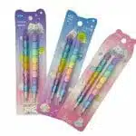 Set de 2 Lápices Grafito HB con Puntas Intercambiables Diseño de Hámster (Elige Color)