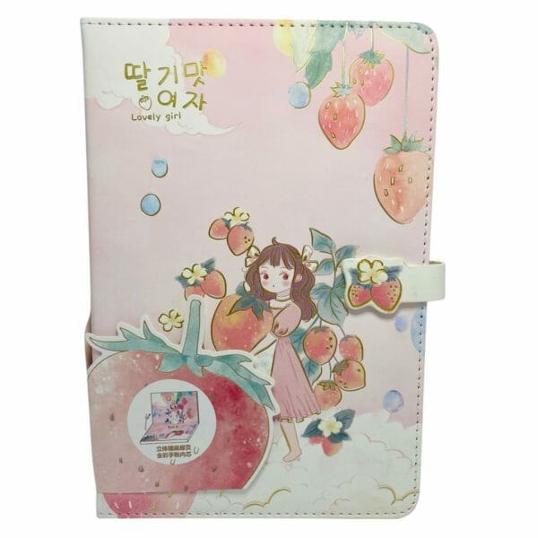 Libreta con Tapa Acolchada de 96 Hojas con Distintos Diseños Modelo Lovely Girl