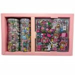 Set de 10 Cintas Washi Tape Transparentes + 10 Laminas de Stickers Diseño Kawaii - Imagen 2