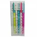 Set de 6 Lápices Tinta Gel de Colores Beautiful Life Puntitos