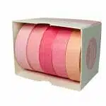 Set de 5 Cintas Washi Tape Tonos Rosados - Imagen 2
