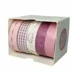 Set de 5 Cintas Washi Tape Tonos Lilas con Diseños - Imagen 2