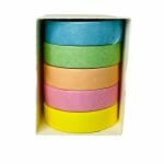 Set de 5 Cintas Washi Tape de Colores