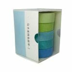 Set de 5 Cintas Washi Tape Tonos Azules y Verdes - Imagen 3