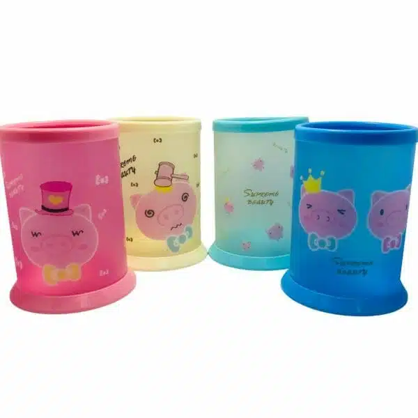 Portalápices de Mica Armable Modelo de Cerdito (Elige Color)