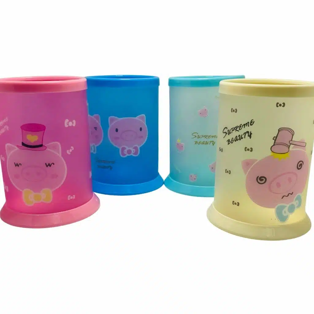 Portalápices de Mica Armable Modelo de Cerdito (Elige Color) - Imagen 2