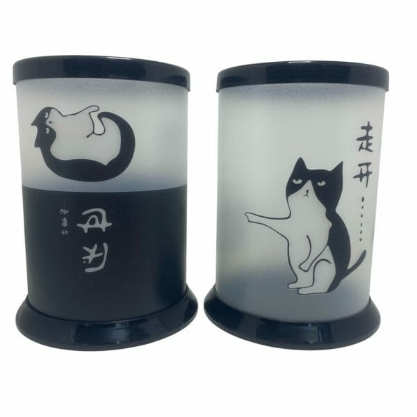 Portalápices de Mica Armable Modelo de Gatito (Elige Diseño)