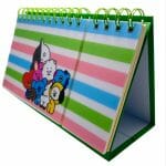 Planner Semanal 60 Hojas + Check List 60 Hojas Colección BT21 Diseño de Colores