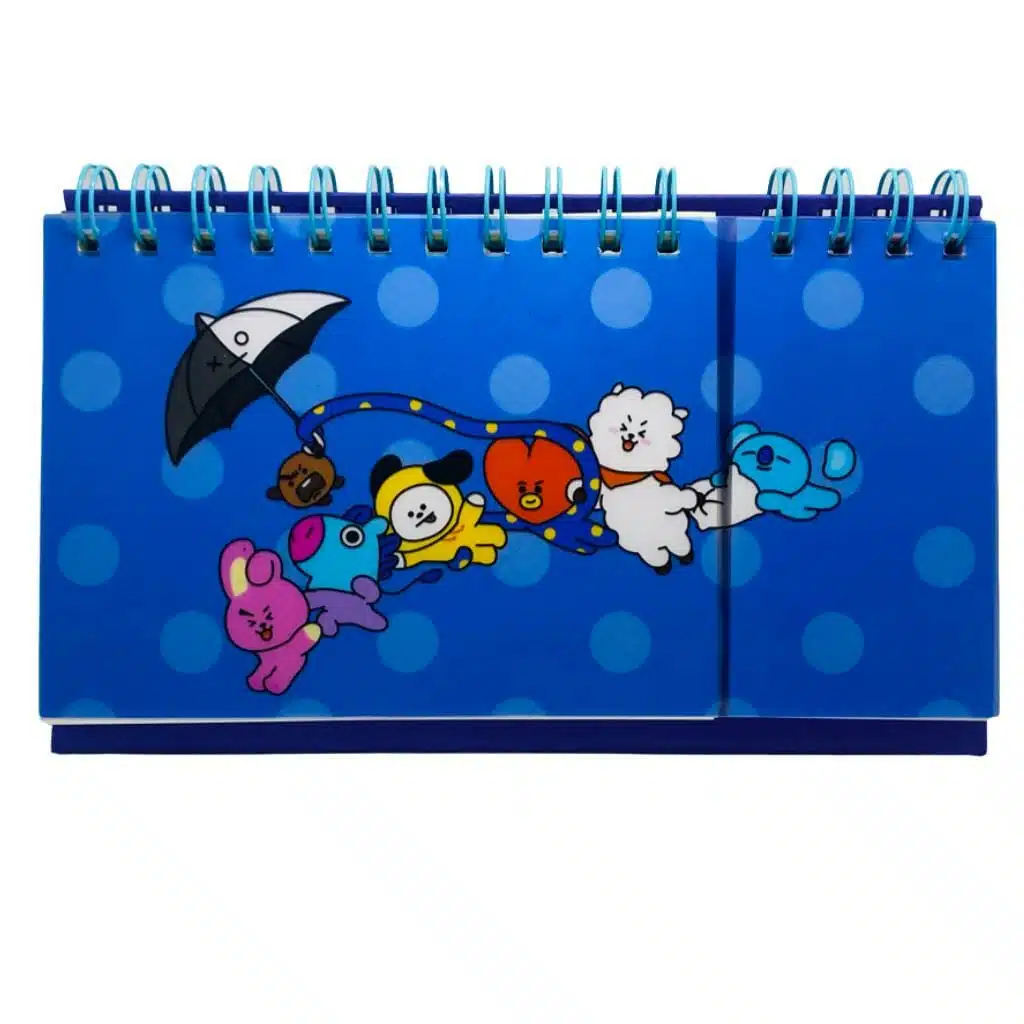 Planner Semanal 60 Hojas + Check List 60 Hojas Colección BT21 Diseño Azul - Imagen 3