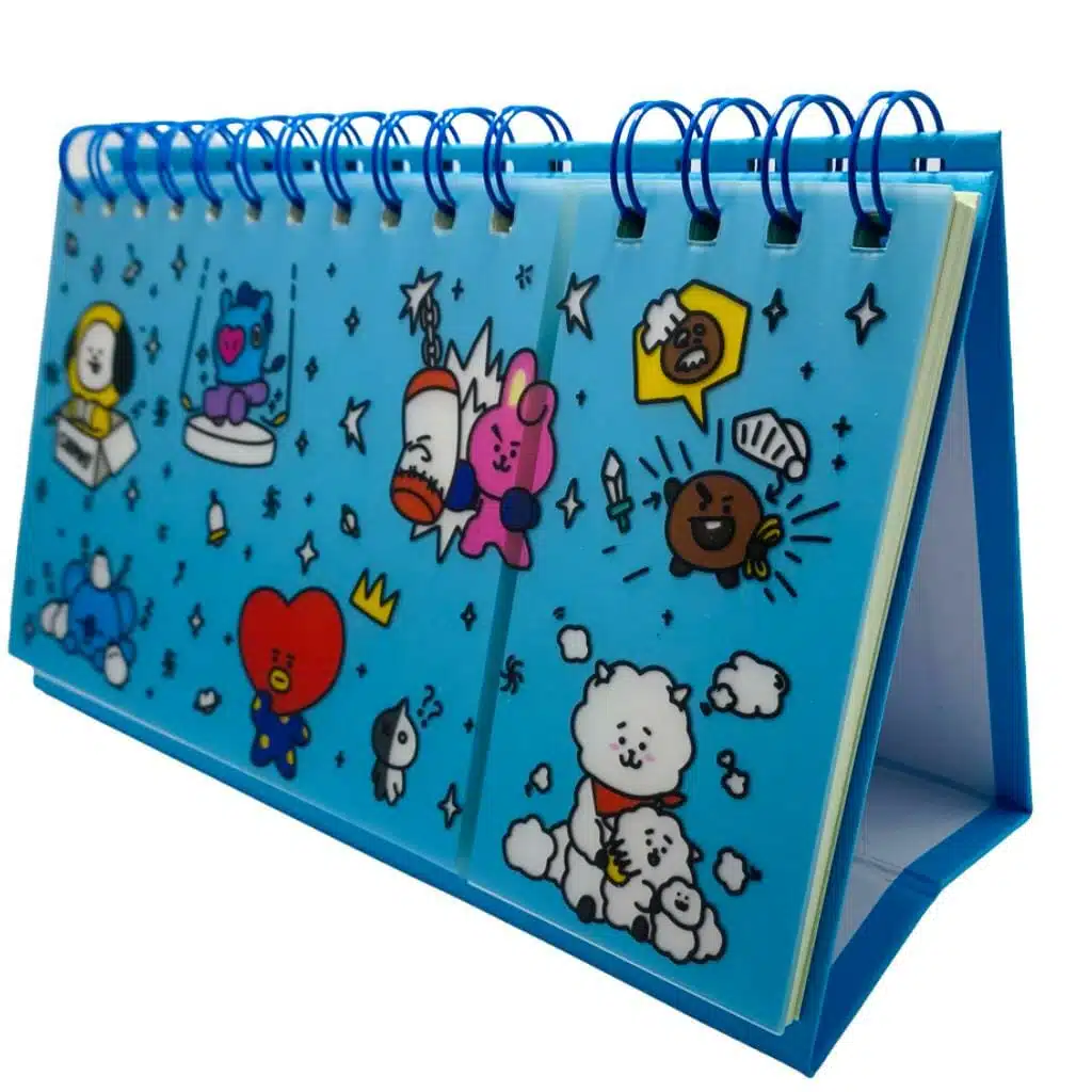 Planner Semanal 60 Hojas + Check List 60 Hojas Colección BT21 Diseño Celeste - Imagen 1